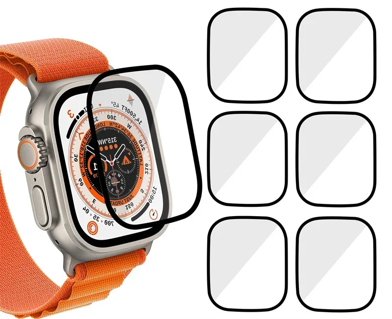 Smartwatch Case - 3D gehard glas screenprotector geschikt voor