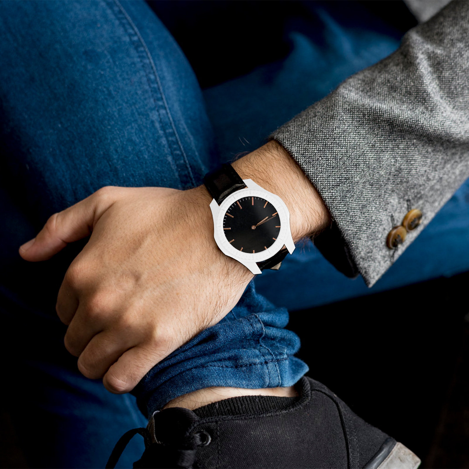 Smartwatch Case - Premium pc-smartwatch-beschermhoes, lichtgewicht, valbestendig horlogeomhulsel voor