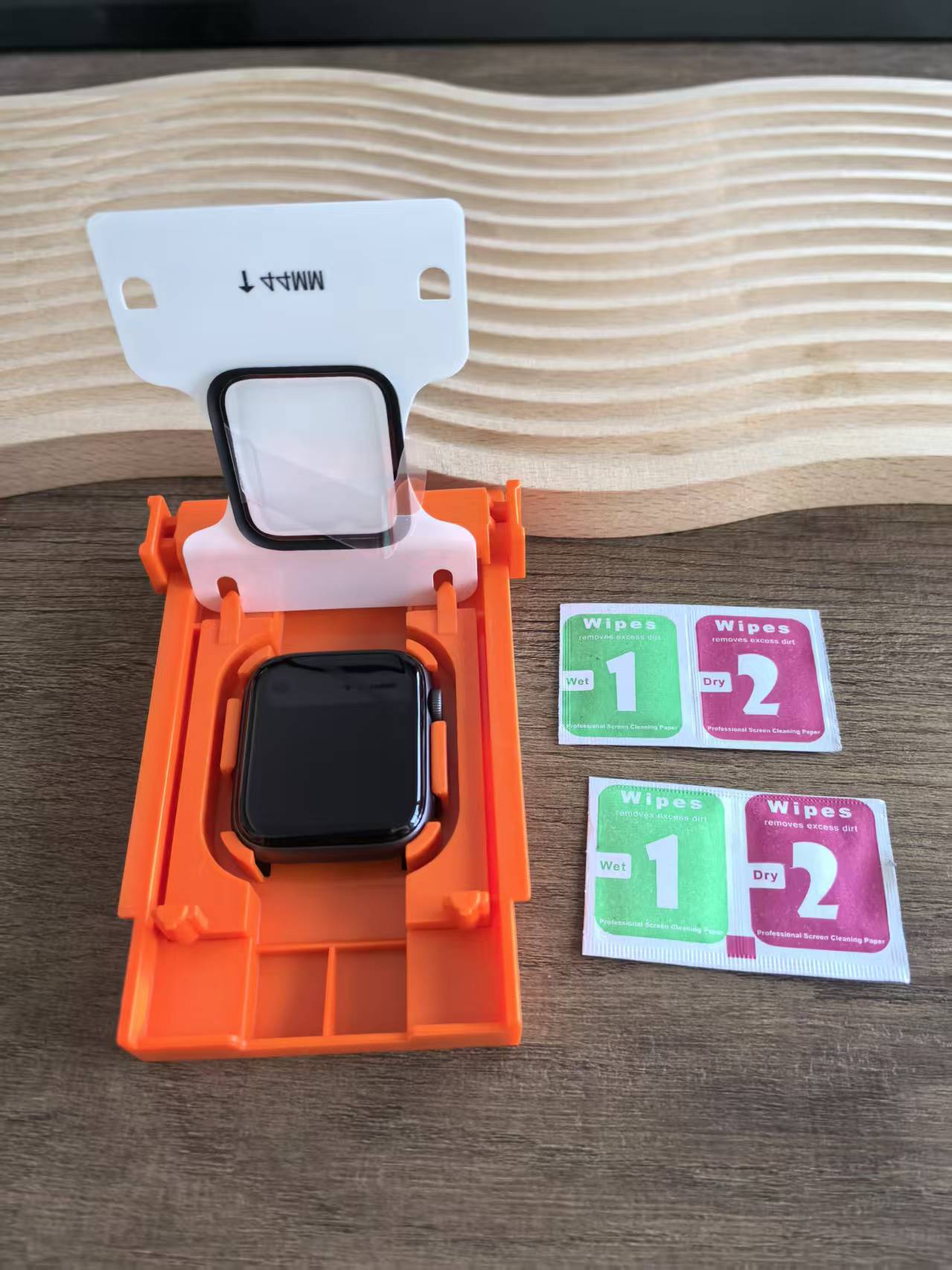 Watch Case Bumper - Eenvoudige installatiekit schermbeschermer voor Apple Watch