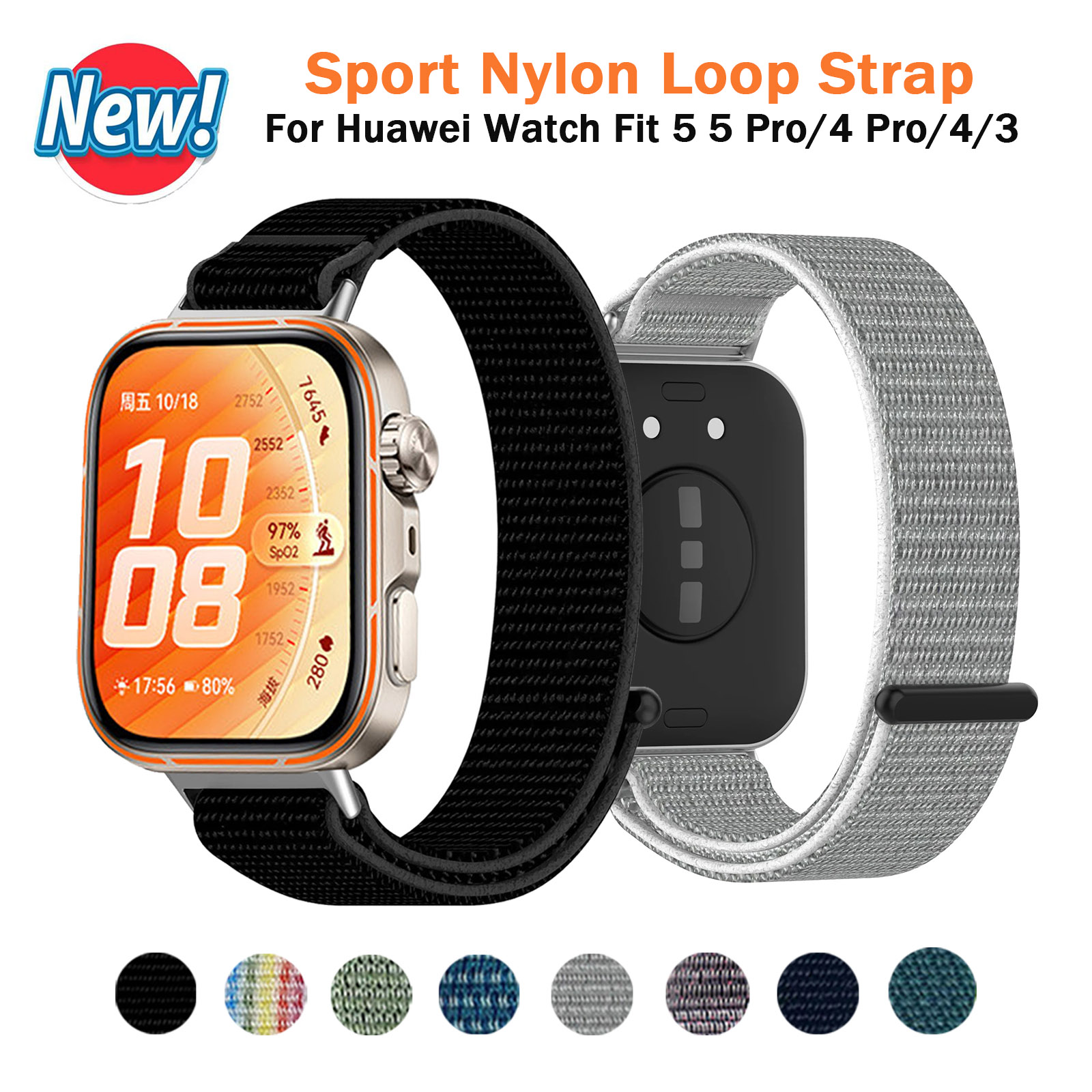 Smartwatch nylon band voor Hua - Sport Loop Strap recensie en prijs