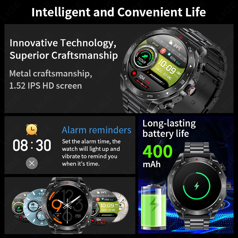 LIGE Smartwatch met oordopjes  - Smartwatch Headset recensie en prijs