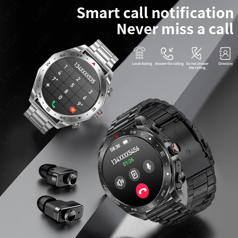 LIGE Smartwatch met oordopjes  - Smartwatch Headset recensie en prijs