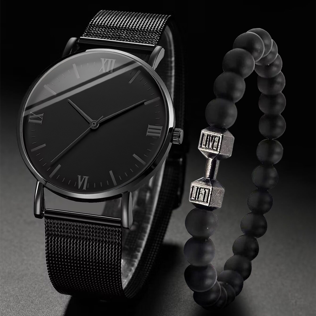 2 STKS Herenhorloge Mode Roma  - Stainless Mesh Band recensie en prijs