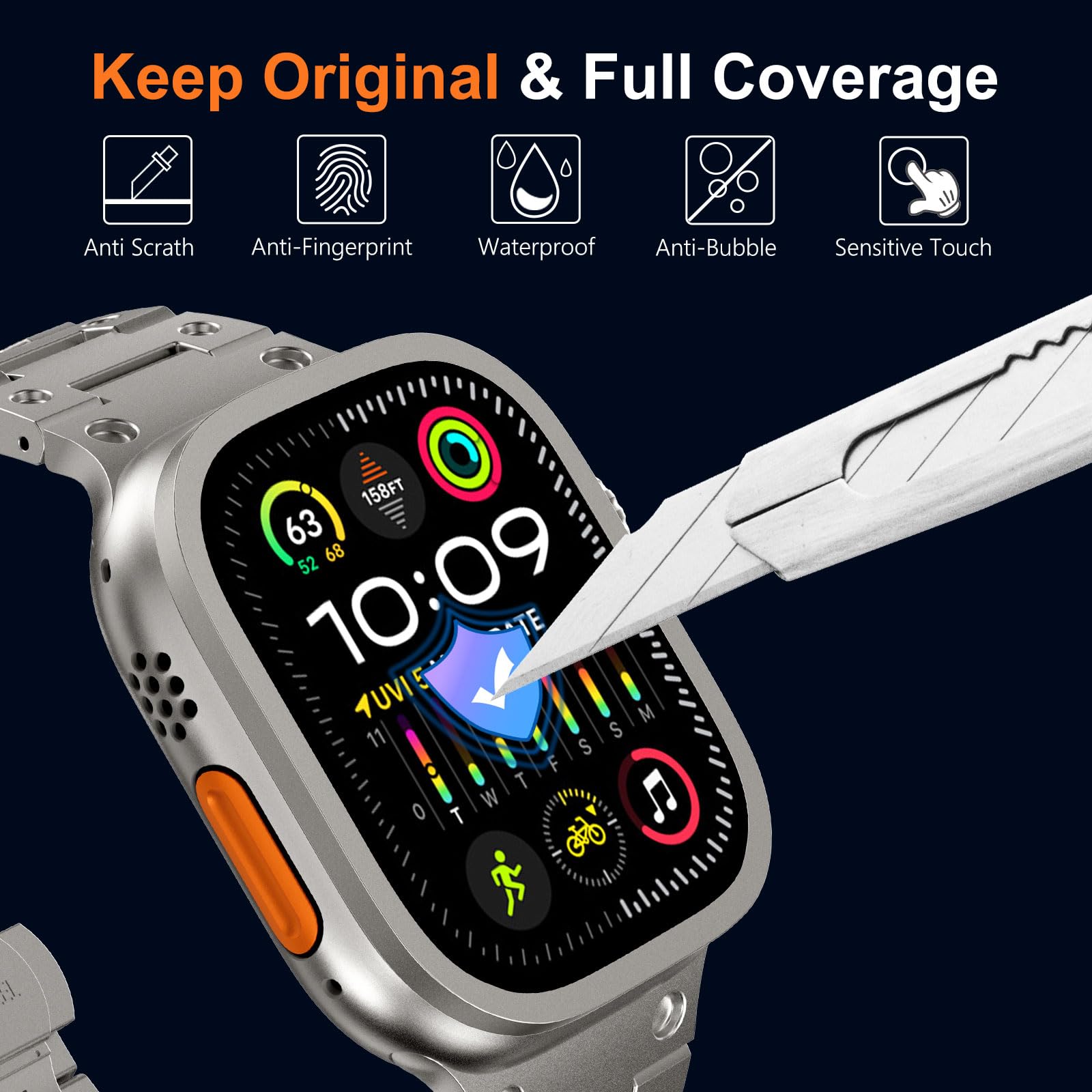 Gehard glas voor Apple Watch U - Smartwatch Case recensie en prijs