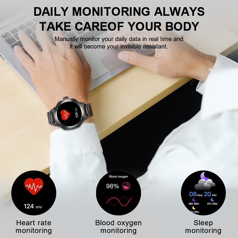 Nieuwe heren 2-in-1 headset sm - Smartwatch Headset recensie en prijs