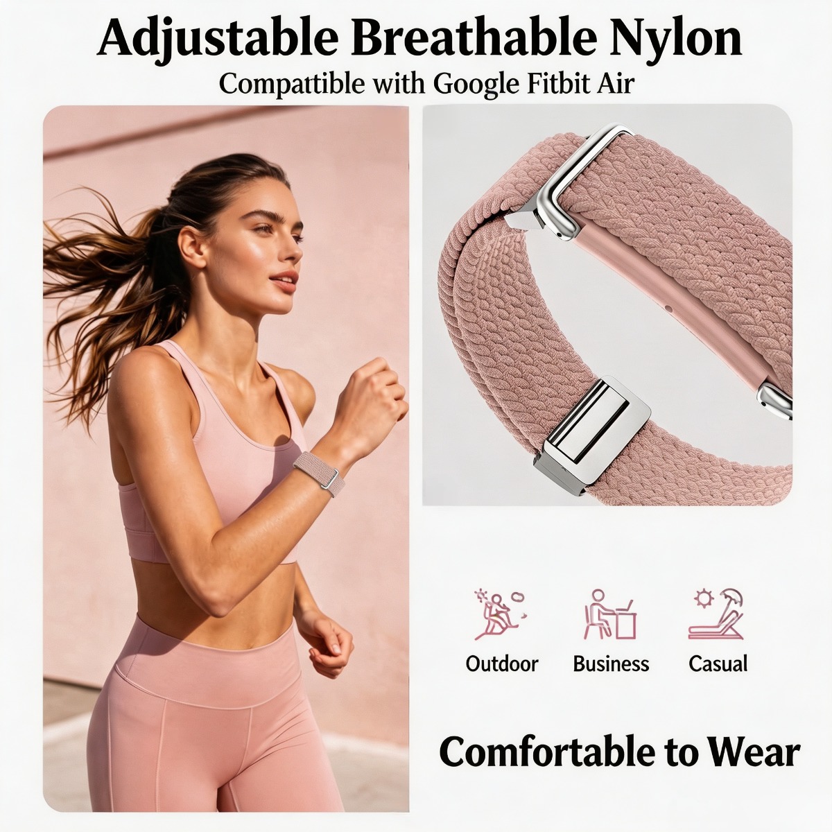 Nylon polsband & armband voor  - Sport Loop Strap recensie en prijs