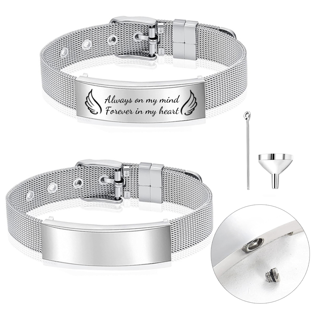 Crematie Sieraden Urn Armband  - Stainless Mesh Band recensie en prijs
