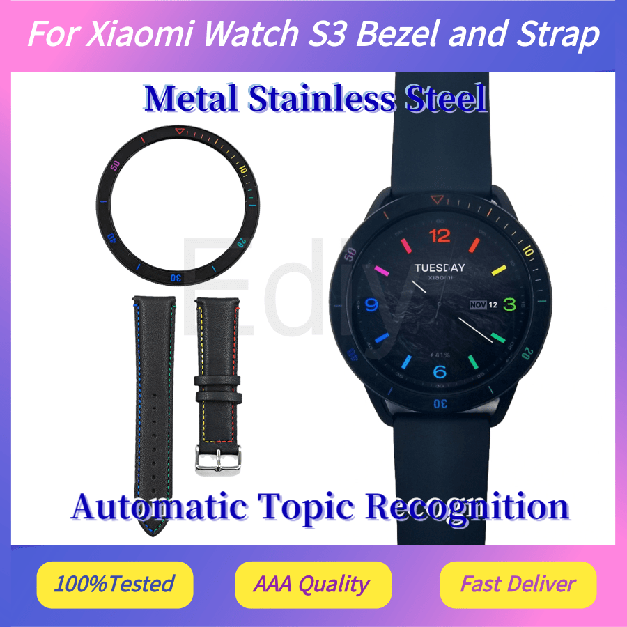 Voor Xiaomi Watch S3 Bezel en  - Xiaomi Smartwatch S3 Accessories recensie en prijs