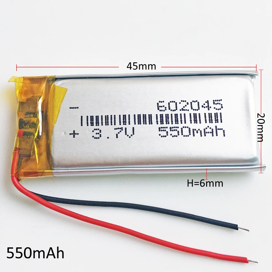 Lot 10 STUKS 3.7V 550mAh Lipo  - Smartwatch Headset recensie en prijs